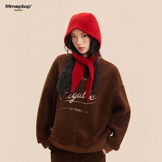 MMOPTOP红色巴拉克拉法帽女秋冬季保暖毛线帽子围巾一体连帽围脖针织帽