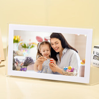 智能高清云相框10英寸家用触摸屏远程上传电子相册播放器 15.6寸白色32G内存+32G卡