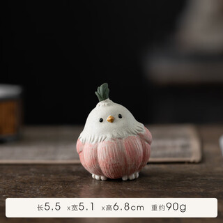 Fantasy yixing original mineral purple clay garlic bird tea pet ornaments boutique handmade garlic bird tea play cute decorator garlic bird simple decoration