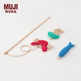 Muji pet toy cat stick set pet supplies crab