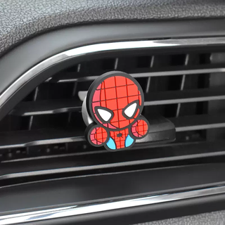 Yusenyi iron man creative car perfume car air vent aromatherapy clip air conditioning fragrance light balm ornament single spider-man 1g