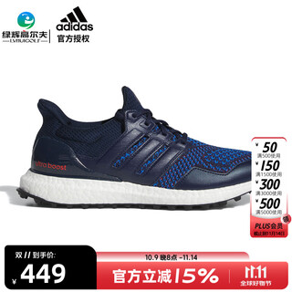 Adidas golf shoes men's sports shoes ultra boost series golf shoes summer cushioning and breathable ie2137 dark blue 40.5 (uk7)