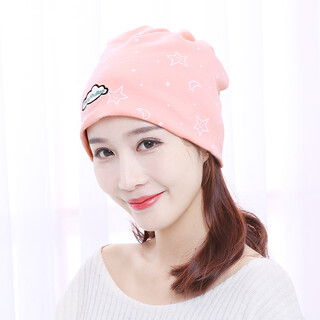 Confinement hat postpartum summer thin pure cotton maternity hat maternity scarf headband women's windproof forehead protector spring and autumn fashion cloud pile hat