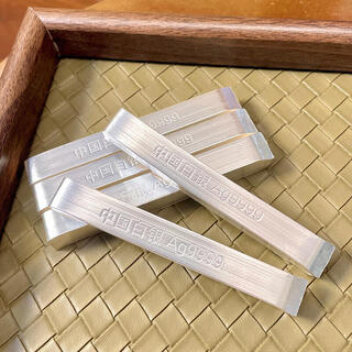 China silver pure silver ag9999 pure silver gifts for elders and friends silver yuan bao material silver silver bricks silver ingots silver bars china silver (with certificate) 100 grams