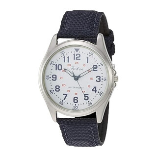 Citizen (citizen) japan direct mail citizen q&q canvas strap watch student examination waterproof quartz watch qb38 series qb38-314 white navy blue