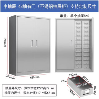Keyuenuoxiang stainless steel parts cabinet drawer cabinet accessories storage cabinet multi-drawer cabinet screw storage cabinet material cabinet sample component cabinet