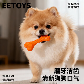 Eetoys small cheese bone dog toy funny dog molar teeth resistant bite stick small dog type dog chew pet supplies