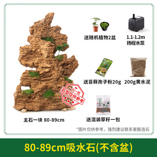Absorbent stone natural stone bonsai fish tank courtyard large fish pond landscaping absorbent stone original stone landscaping decoration height 80-89cm absorbent stone does not include basin