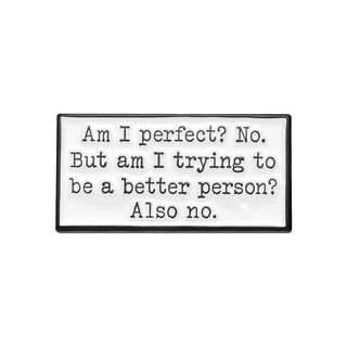 Shantou lincun, am i trying to be a better person? i don’t even have a brooch. funny english metal badge pin accessories xz9019