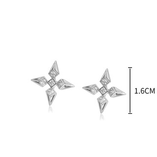 Xuping xuping jewelry alloy fashion dart four-pointed star niche personality cold style earrings gift jewelry x000712449 earrings