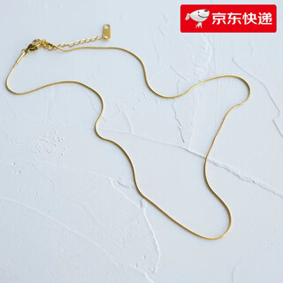 Fat donglai's same style 18k gold snake bone chain, plain chain, women's non-fading chain, wearable pendant, 18k necklace, rose gold chain, gold snake bone chain