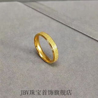 Jbv old phoenix 999 gold pure gold matte surface men and women couple ring feeling matching ring full of stars and versatile matte no. 5 reference 80-90jin jin is equal to 0.5 kg, same style as fat donglai, same style