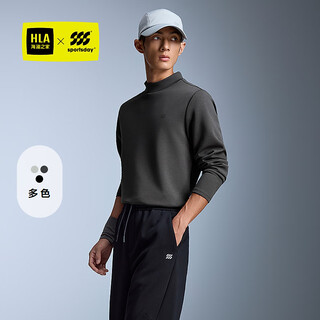 Heilan house (hla) long-sleeved t-shirt men's 25 new urban sports bottoming shirt men's autumn dark gray 65 l 175/92a recommended 137~150jin jin equals 0.5 kg