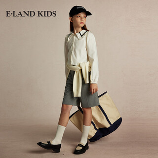 E land kids girls' shirt ekbae4t22k beige 130