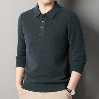 Deer king optim high-end brand cashmere sweater men's sweater 2025 new winter thickened v-neck bottoming shirt 100 pure cashmere linen gray m 165 recommended weight 100-120jin jin equals 0.5 kg