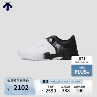 Descentegolf desante golf r90 boa men's golf shoes bk-black 40.5