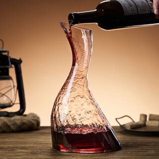 Green apple high-end red wine decanter home luxury high-end crystal red wine glass set creative wine divider pot artistic decanter 1300ml