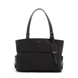 Tumi voyageur women's solid color portable tote bag can hold computer official flagship authentic black_bong color (small)