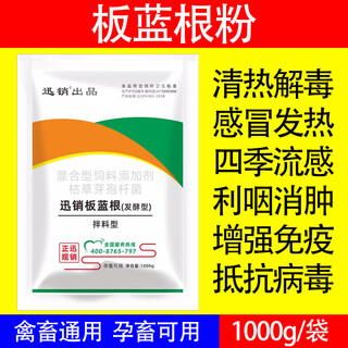 Fast selling veterinary isatis root powder, chinese medicine feed additive for pigs, cattle and sheep, chicken, duck, livestock, cold, heat, anti-virus, 10 bags, real hair 12 bags #total 24jin jin is equal to 0.5kg