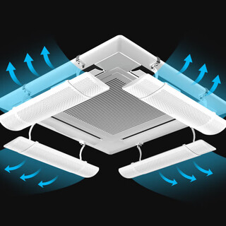 Mppmck central air-conditioning windshield anti-direct blowing ceiling machine air-conditioning outlet baffle ceiling machine universal wind guide and wind shield 1 pack length retractable 58-90cm