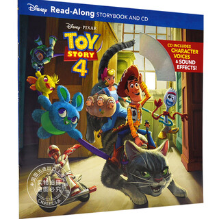 微瑕品 介意慎拍 玩具总动员4随笔故事书和CD进口原版 平装 经典儿童文学小学阶段（7-12岁）