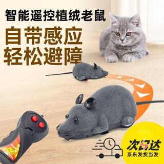 Cat toy remote control mouse electric funny cat simulation fake mouse funny cat artifact cat catching mouse toy educational toy wireless remote control funny cat and mouse