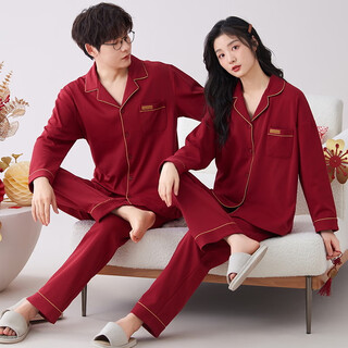 Victoria style couple pajamas wedding popular 2025 spring and autumn new wedding wedding dowry festive suit home clothes z9520 couple xl women