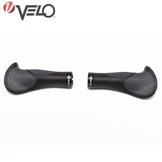 Velo bicycle handlebar cover velocity lockable mountain bike handlebar cover silicone handlebar cover bicycle handlebar accessories 1189 long-long black gray (double-end lock)