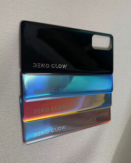 Opuyym is suitable for reno7119 battery cover reno5pro back shell reno6pro back shell glass back cover mobile phone re1pro black back cover shell opporeno5pro5g