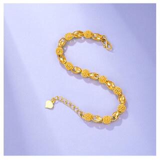 Laomiao gold-plated silver bracelet for women, hollow and exquisite 18k gold non-fading fashion niche exquisite bracelet