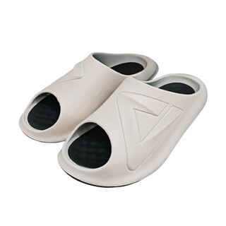 匹克（PEAK）态极拖鞋小胖拖夏季新款男士篮球运动外穿拖鞋官方防滑情侣沙滩鞋 拿铁色 ET42027L 42