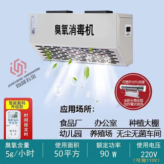 He jiagong wall-mounted ozone generator disinfection machine food factory workshop garbage classification room commercial 10g20g deodorization 5g small tube machine time period timing