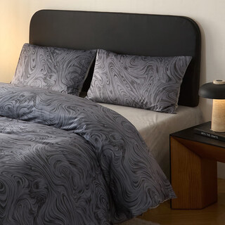 Mercury series home textiles 2025 autumn and winter new milk velvet baby four-piece set youli-grey bed sheet style 1.8 four-piece set-quilt cover 200x230