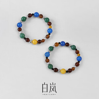 Bai lan's new duobao beeswax bracelet, agate new bracelet, women's light luxury jewelry, birthday gift for wife, duobao beeswax bracelet - large size, will be released in august