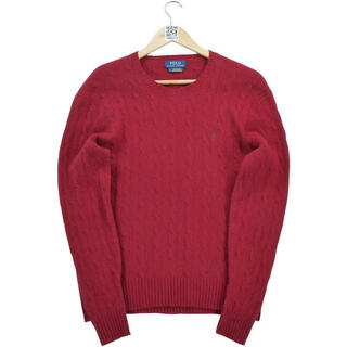 Lauren ralph lauren women's sweater warm and breathable fall and winter daily knitted simple red one size | eu l