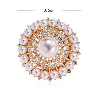 Zhimo (zhimo) silk scarf buckle clothes corner knotted buckle scarf brooch women's corsage pin fixed 2025 new ferris wheel 08 gold