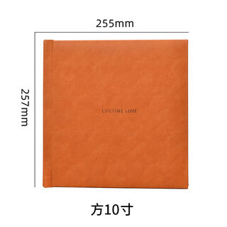 Yusenyi high-end photo album, leather photo album, commemorative album, photo album, print photos to make photo book, couple wedding photos, 22 pages can hold 28-32 photos, hetty-brown square-art paper double