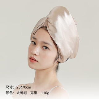 Sanli french light luxury lady hair drying hat 2025 new thickened baotou double-layer towel water-absorbent quick-drying headband women dadi coffee