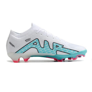 Pg mercurial 15th generation low-top air cushion air zoom fg football shoes for men and women, competition shoes for students and children, white and blue 41