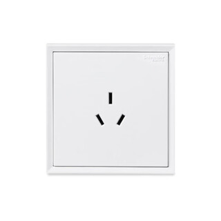Schneider hao lang series elegant white three-hole 10a socket c2e426_10s_we_c1 three-hole 10a socket hao lang elegant white