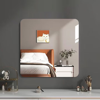 Zhuobo dressing mirror acrylic mirror wall sticker makeup mirror vanity mirror hd soft lens 40*40cm