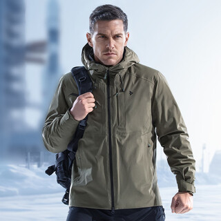 Dragon ya ii hidden flying shark down three-in-one jacket commuting comfortable casual jacket sports outdoor windproof jacket military green m 175/96a 141-155jin jin is equal to 0.5 kg