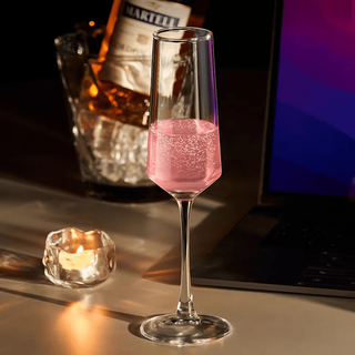 Lu xuju internet celebrity tipsy champagne cup high-value glass goblet set wine cup household crystal era gilt single cup