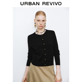 Ur2025 new autumn women's casual amber streamer style button knitted cardigan uwb950006