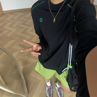 Purple american quick-drying clothing for men and women in autumn new sun protection long-sleeved t-shirt badminton clothing outdoor sports cycling clothing black l