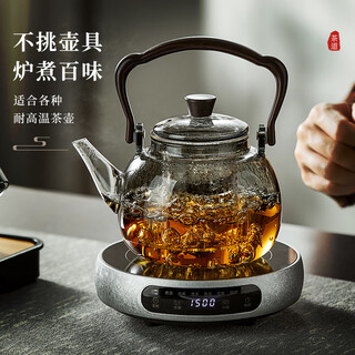 Clay teapot glass teapot tea kettle large capacity electric ceramic stove special thickened kettle home office drinking tea