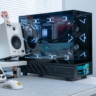 Peninsula iron box (pado) yinglong cangming screen display version black atx gaming computer desktop case/support 360 water cooling/with 6-inch lcd secondary screen/270 sea view room/5090 graphics card