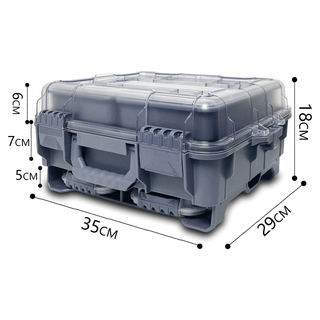 Mo peng tool box luya box multifunctional double-layer portable luya storage box fishing gear accessories box luya bait box fishing multifunctional portable storage box