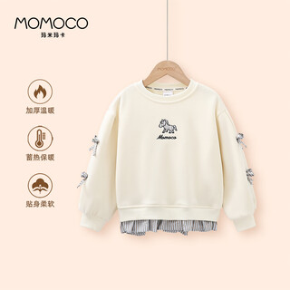 Mami maka (momoco) детская одежда толстовка для девочек 2025 осенне-зимний стиль толстовка в корейском стиле для средних и больших детей mi xing 140