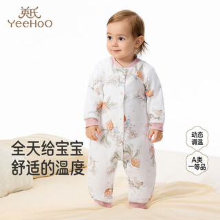 Yeehoo one-piece clothespin cotton rompers baby warm cotton clothes autumn and winter monk clothes mountain and field quilted clothes 80cm